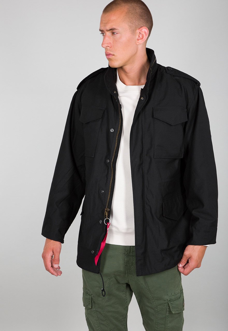 ALPHA M65 COMBAT JACKET - BLACK