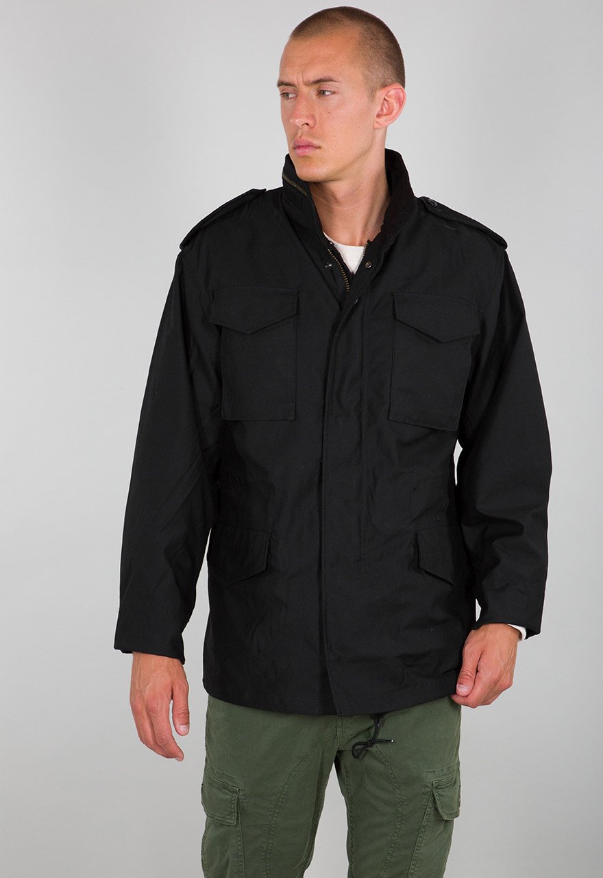 ALPHA M65 COMBAT JACKET - BLACK