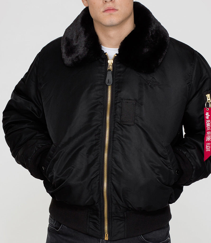 ALPHA B15 FLYING JACKET - BLACK