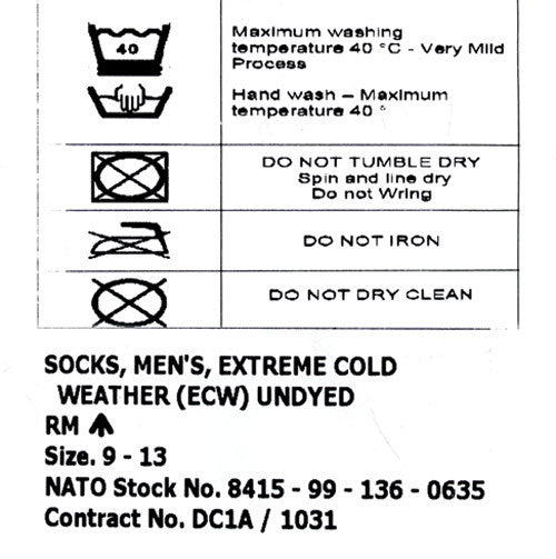 ARCTIC COLD WEATHER SOCKS ECRU - Silvermans
 - 5