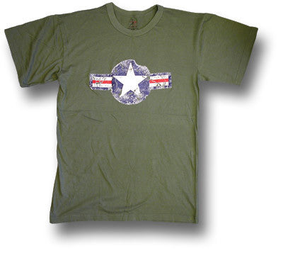 VINTAGE ARMY AIR CORPS T-SHIRT - GREEN