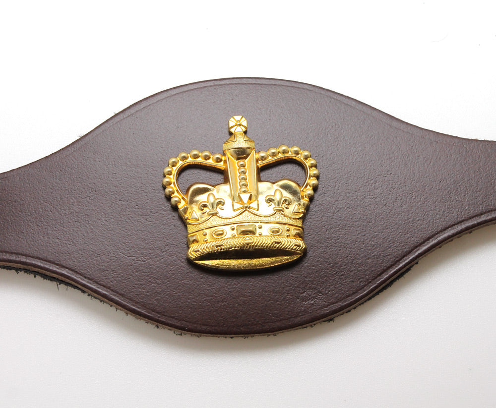 LEATHER STRAP WO2 LARGE CROWN