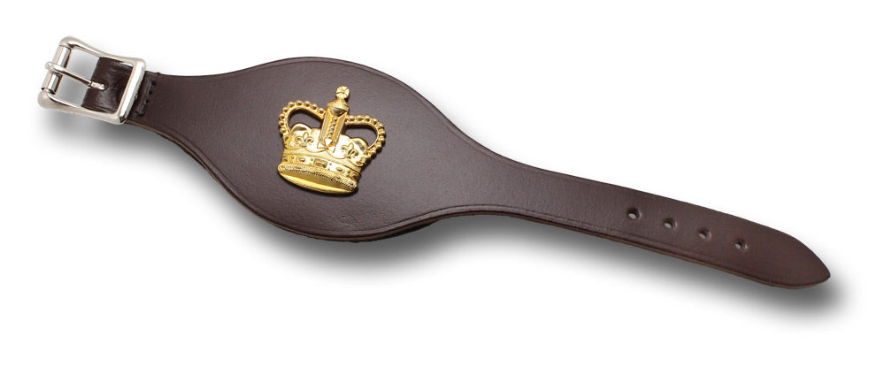 LEATHER STRAP WO2 LARGE CROWN