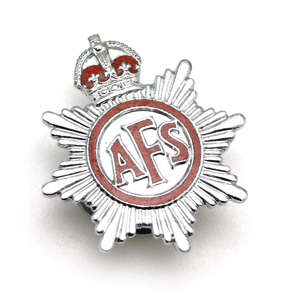 METAL AFS LAPEL BADGE WITH KINGS CROWN