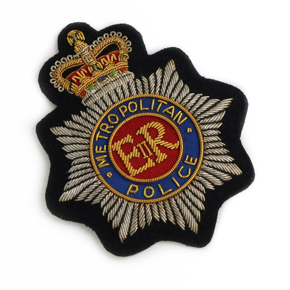 METROPOLITAN POLICE WIRE BLAZER BADGE