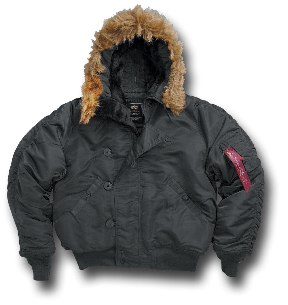 ALPHA N2B FLYING JACKET - BLACK