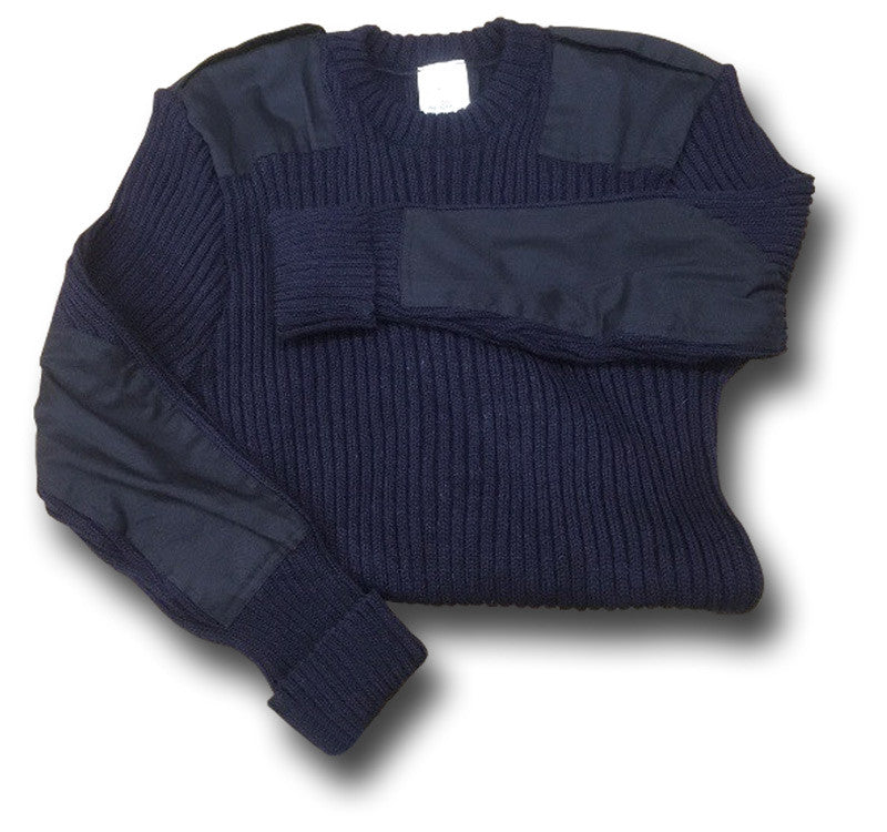 CREW NECK NAVY WOOLLY PULLY