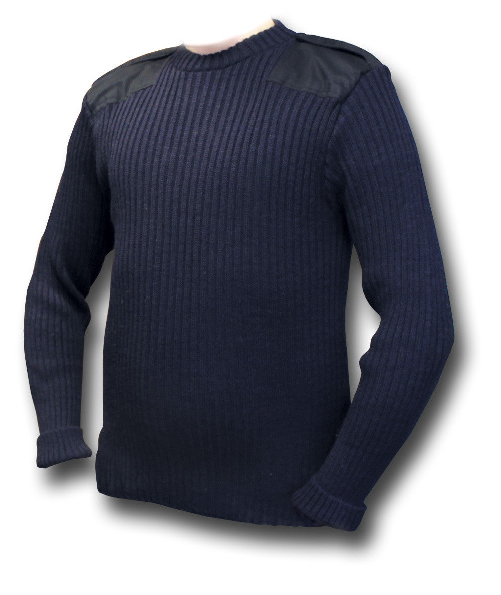 CREW NECK NAVY WOOLLY PULLY