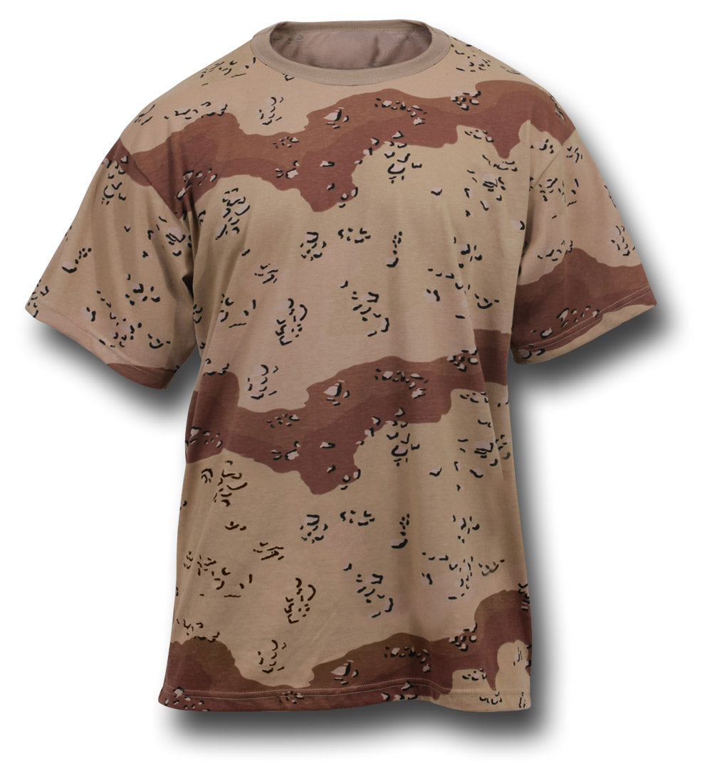 USA CAMMO T-SHIRT - DESERT CHOC CHIP