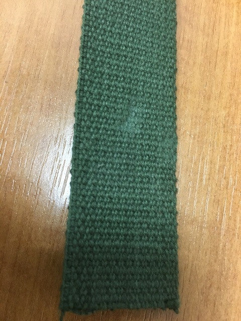 1" GREEN COTTON WEBBING - Silvermans
 - 2