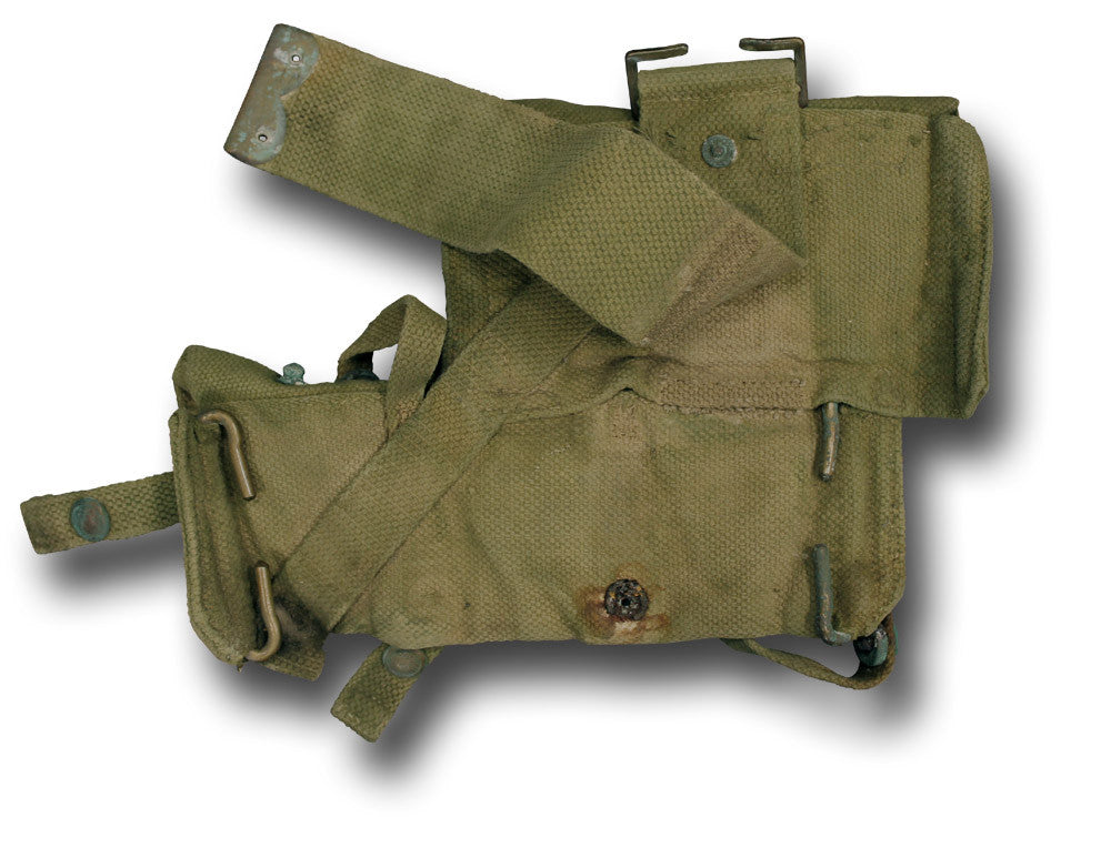 WWI KHAKI POUCH LEFT AND RIGHT