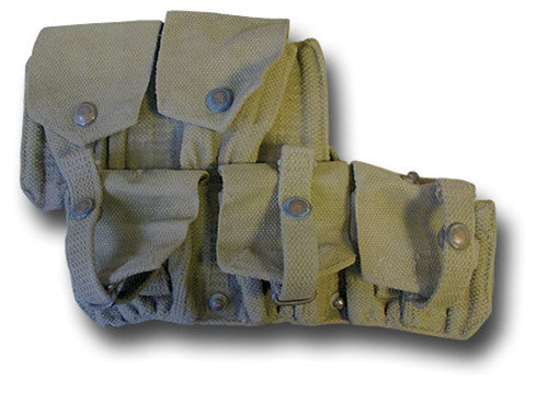 WWI KHAKI POUCH LEFT AND RIGHT