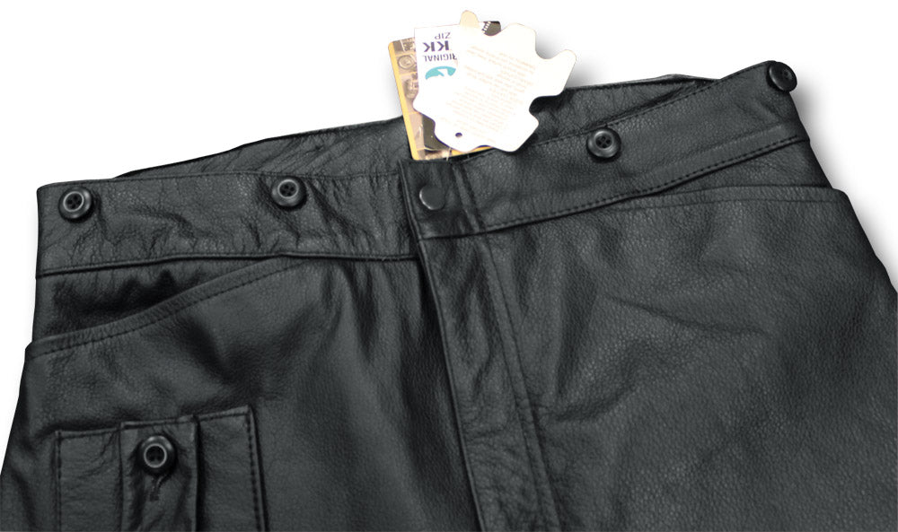 DESPATCH RIDER BREECHES BLACK - WAIST DETAIL