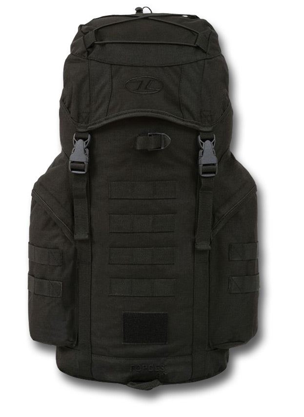 33LT FORCES STYLE DAY PACK RUCKSACK - BLACK