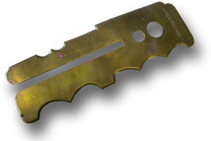 BRASS BUTTON STICK CIRCA 50s