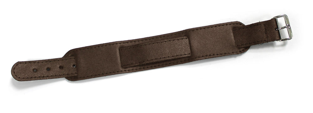 MILITARY LEATHER WATCH STRAP - BROWN 18MM
