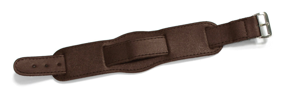 MILITARY LEATHER WATCH STRAP - BROWN 20MM