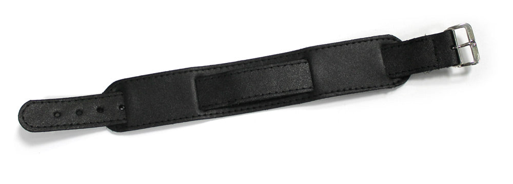 MILITARY LEATHER WATCH STRAP - BLACK 18MM