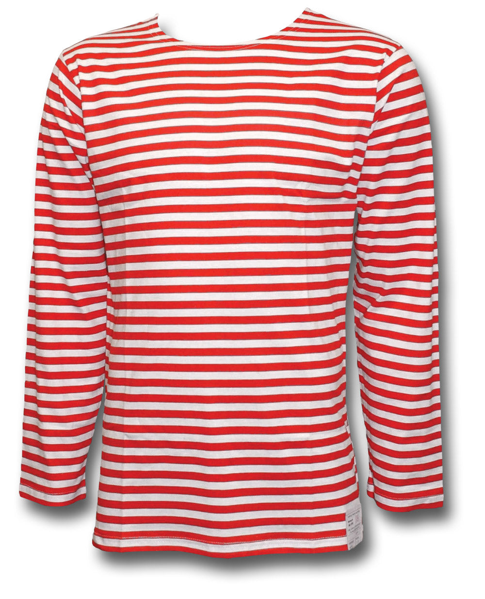 RUSSIAN STRIPED LONG SLEEVE SHIRT - RED