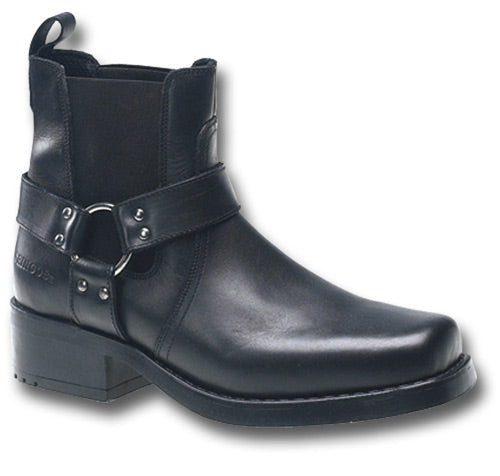 WOODLAND LOW HARLEY BOOTS - BLACK