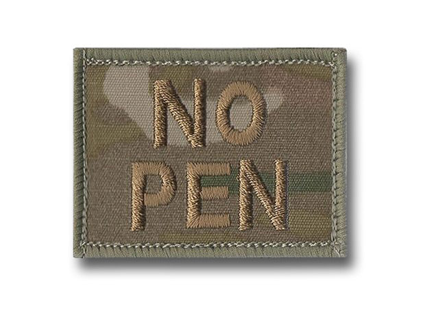 BLOOD GROUP PATCH/BADGE - MULTICAM, NO PEN