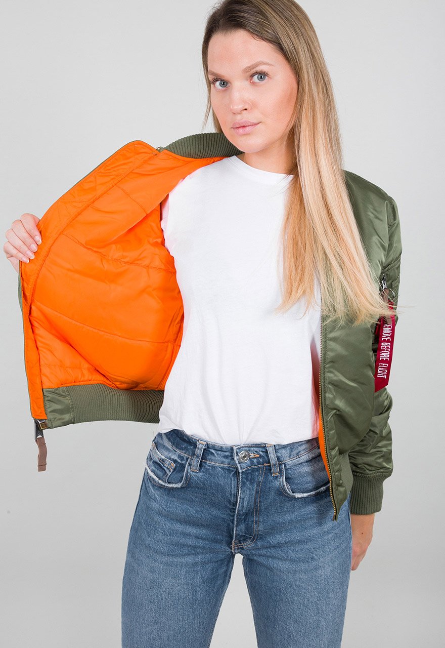 ALPHA MA1 WOMENS SLIM-FIT VF59 - GREEN