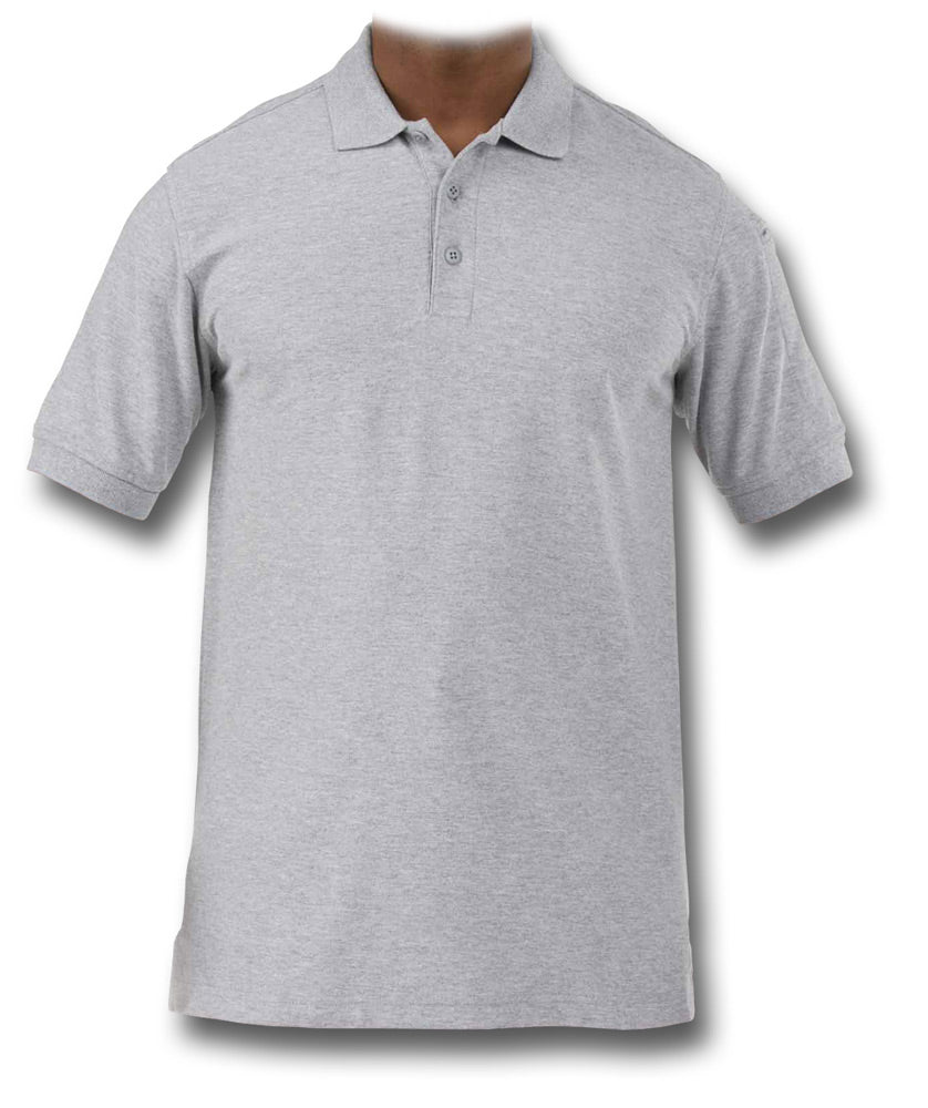 5.11 SHORT-SLEEVE UTILITY POLO - HEATHER GREY