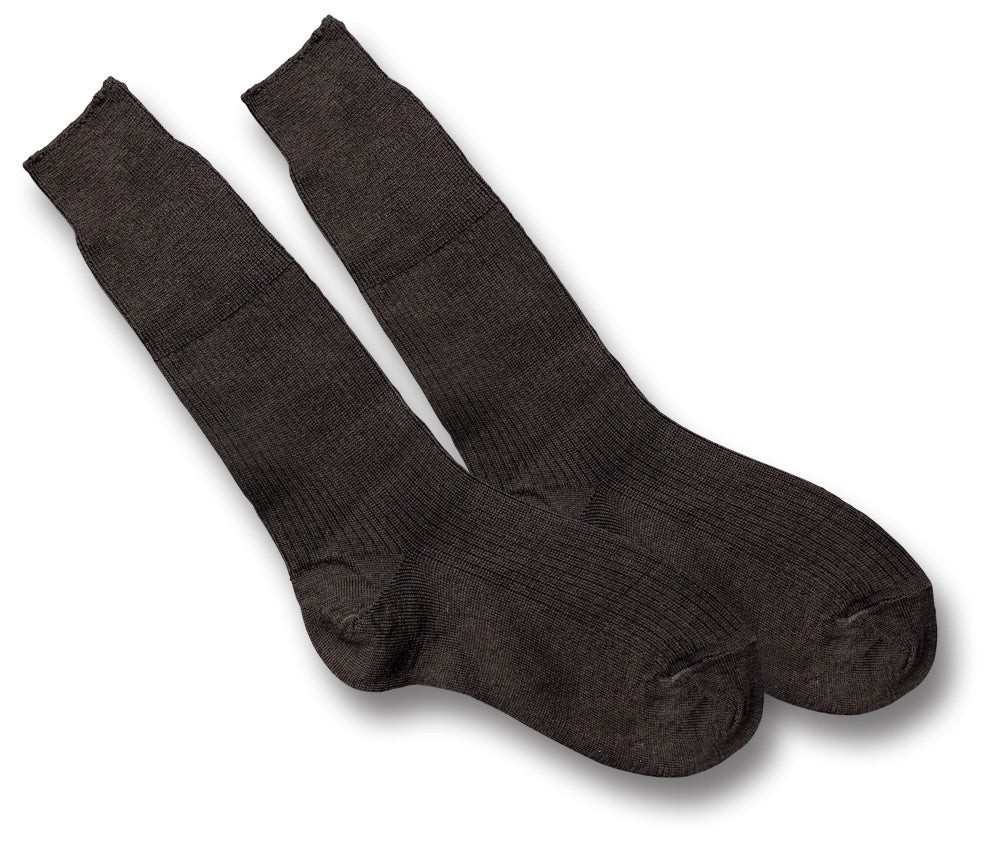 MOD THIN WOOL SOCKS - BLACK