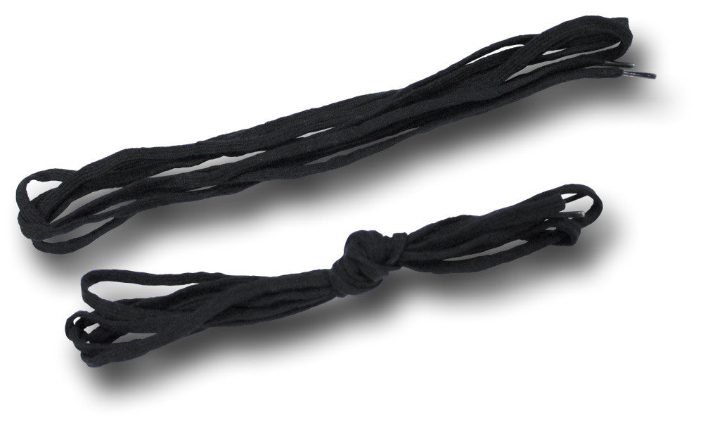 LONG FLAT BLACK LACES - PAIR - Silvermans
 - 3