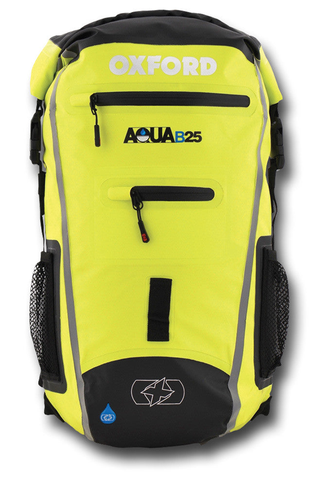 OXFORD AQUA B25 BACKPACK -  BLACK & FLUORESCENT YELLOW