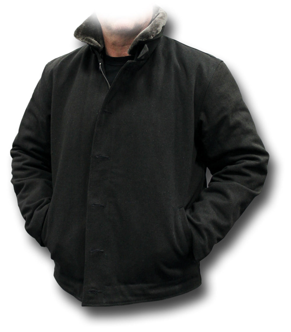 USN TYPE N1 DECK JACKET - BLACK