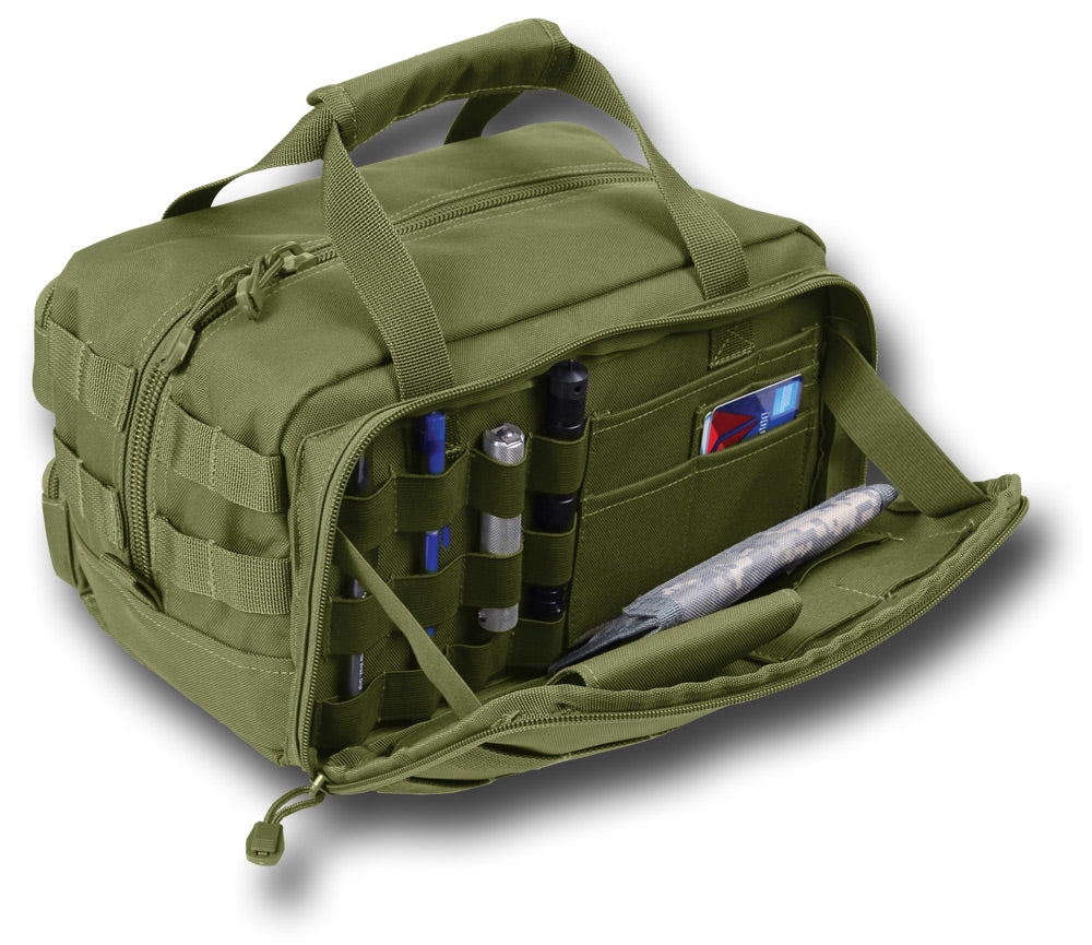 MOLLE TOOL MECHANICS BAG - GREEN, OPEN