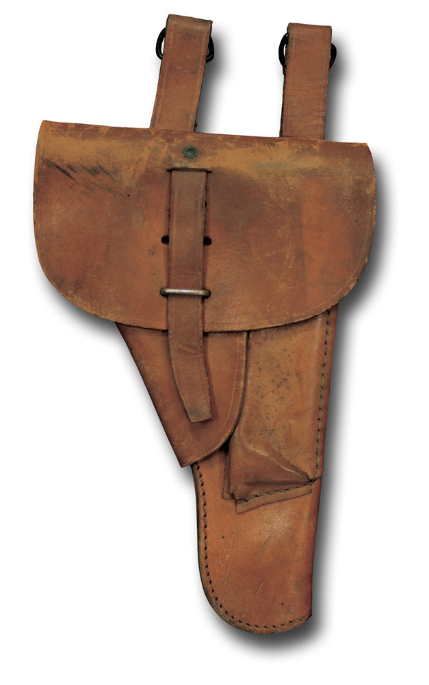 FRENCH MILITARY HOLSTER - BROWN / DOUBLE LOOP