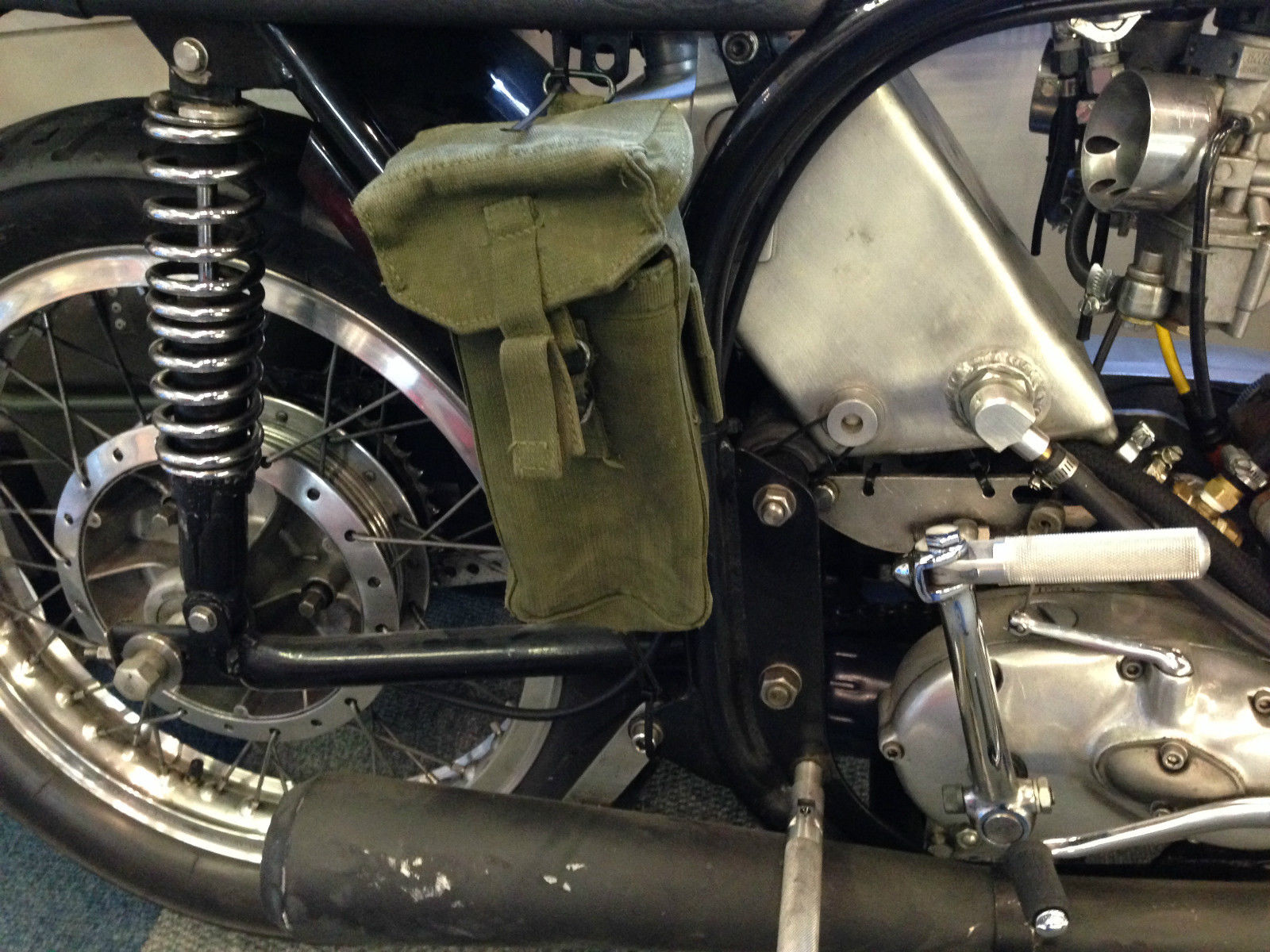 MOTORCYCLE TOOL PANNIERS - GREEN