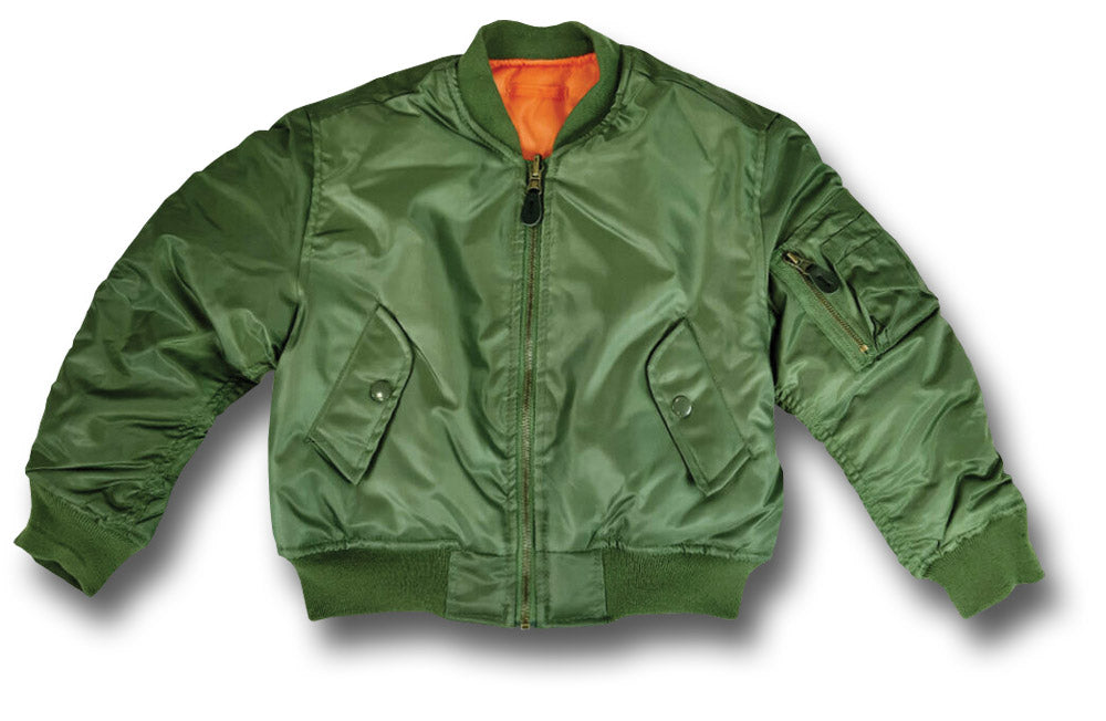 KIDS MA1 PILOTS JACKET - GREEN