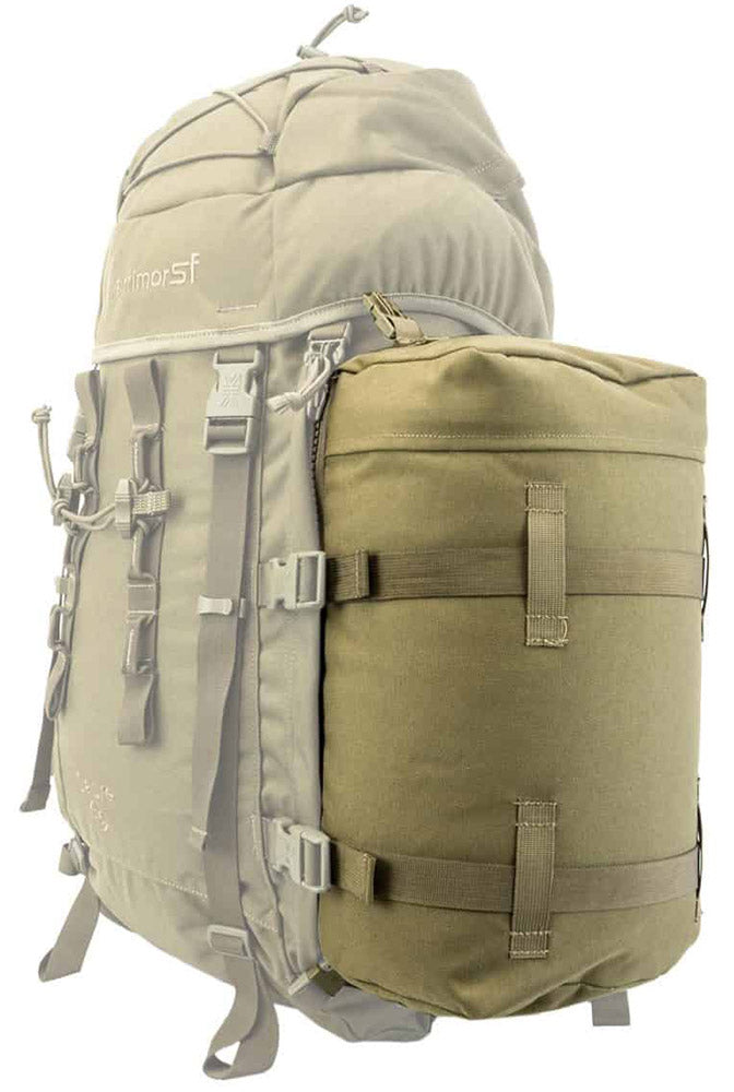 KARRIMOR SABRE SIDE POCKETS - COYOTE, ON BAG