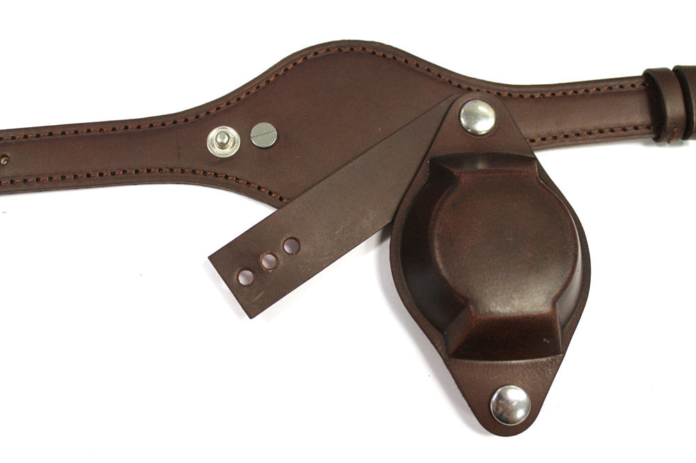 LEATHER WATCH STRAP AND COVER - BROWN