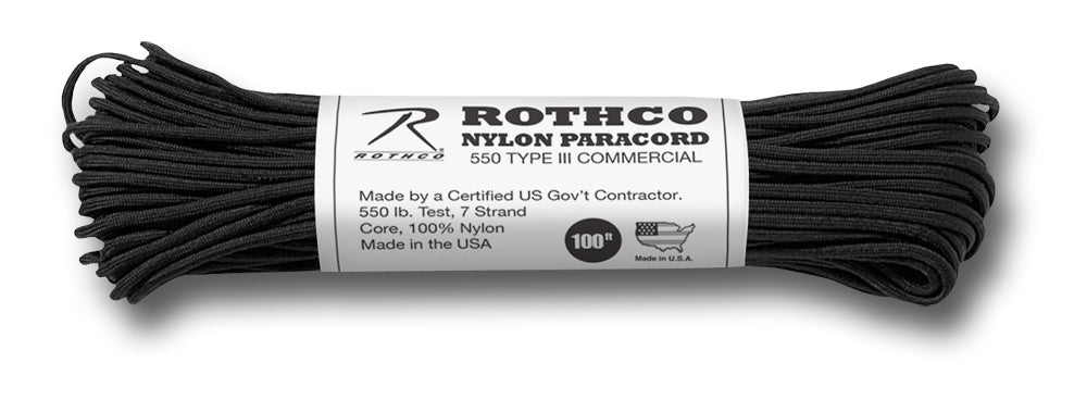 ROTHCO 550 PARA CORD - BLACK