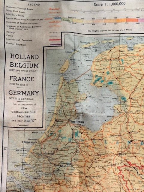 IMPERIAL WAR MUSEUM SILK MAP