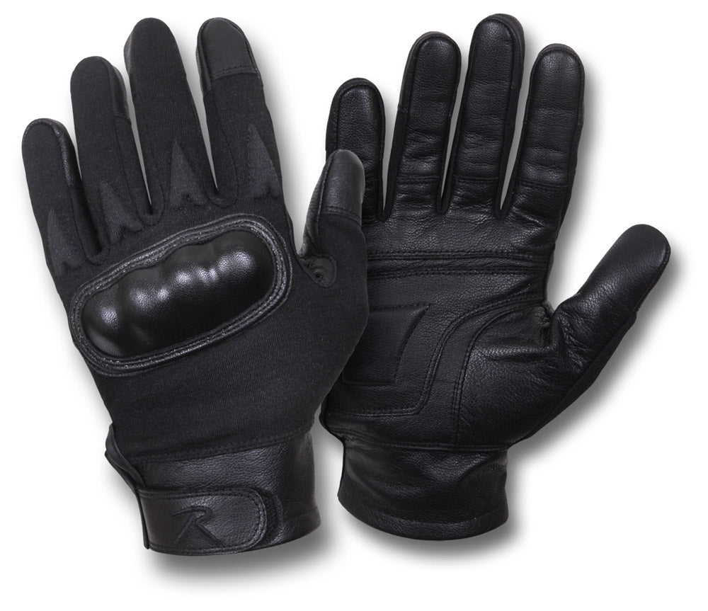 ROTHCO HARD KNUCKLE GLOVES - BLACK