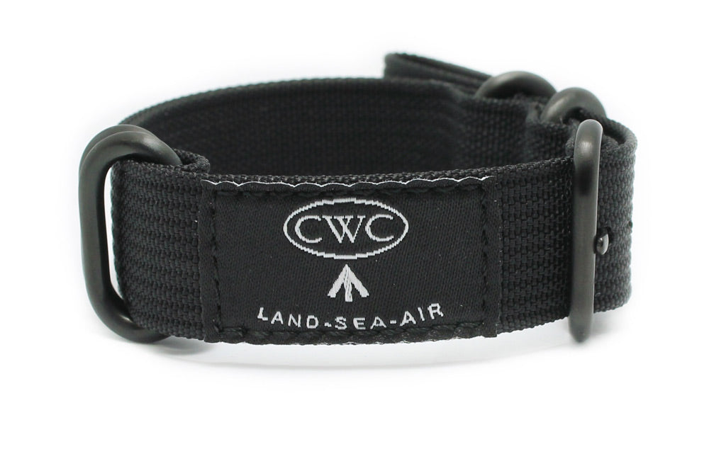 CWC LAND SEA AIR WATCH STRAP - BLACK