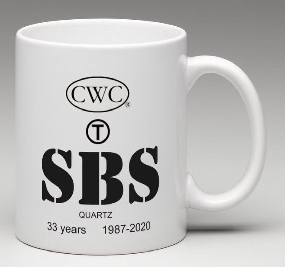 CWC WHITE CERAMIC MUG