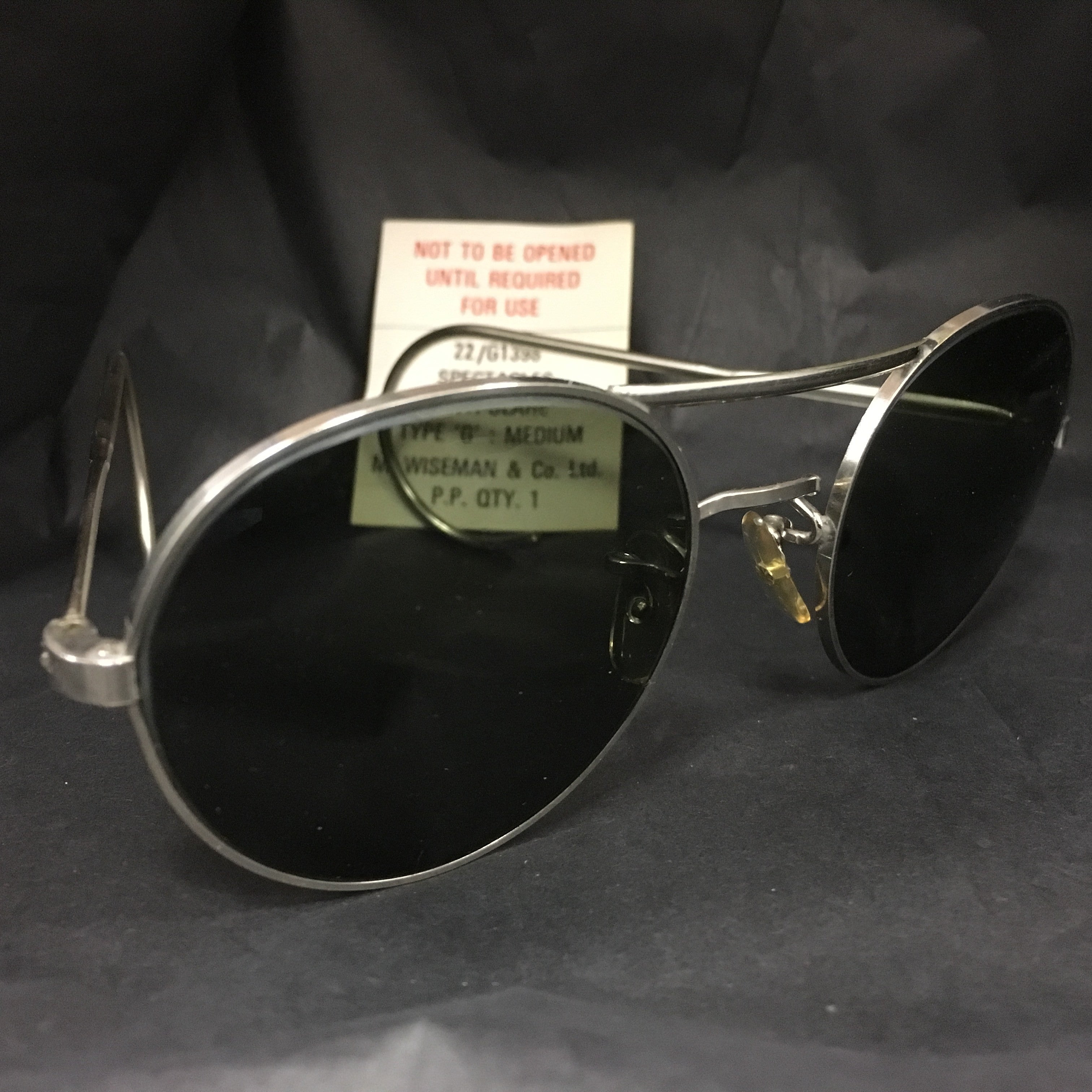 1960s BRITISH RAF SUNGLASSES M. WISEMAN