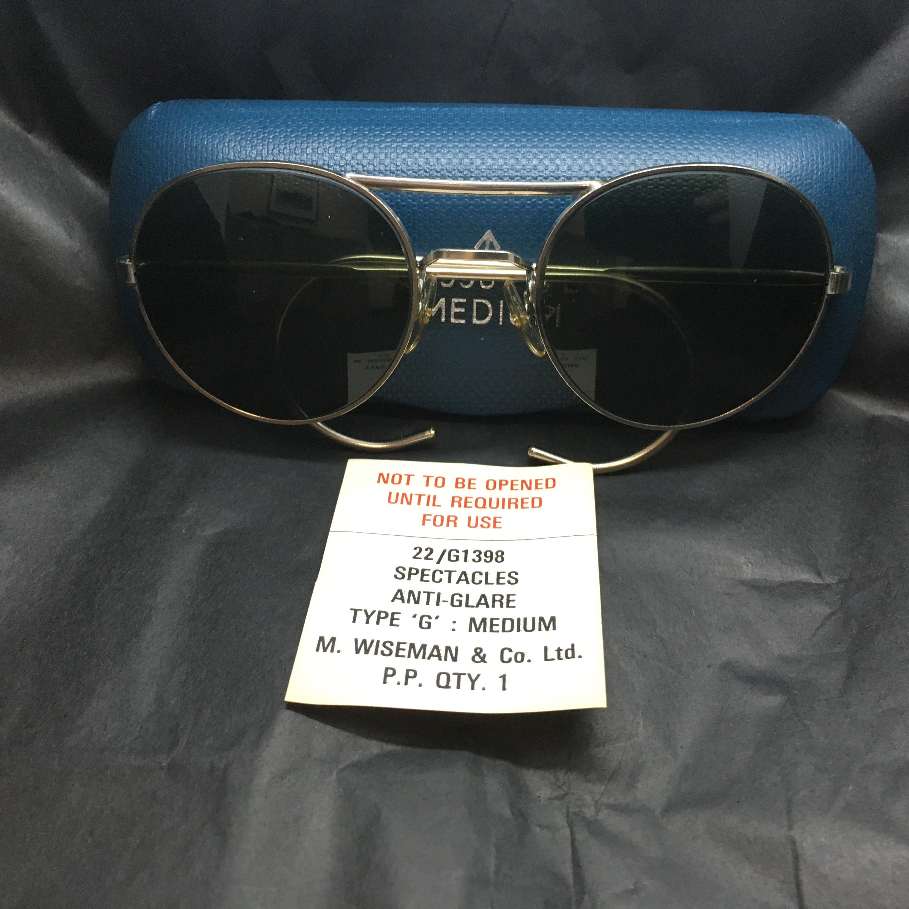 1960s BRITISH RAF SUNGLASSES M. WISEMAN