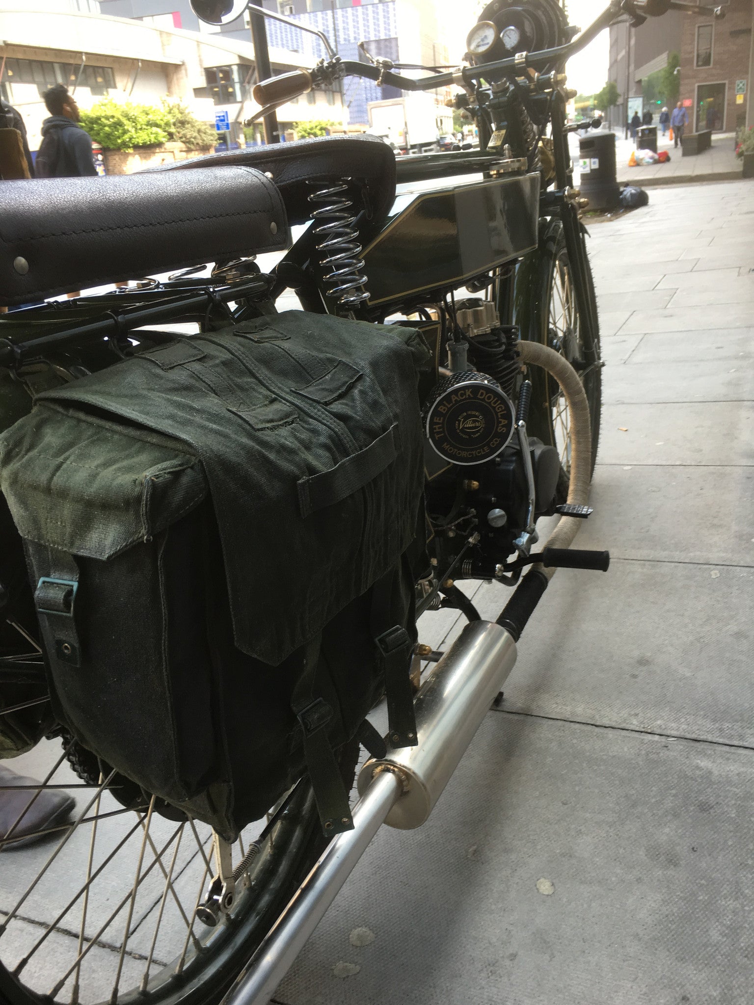 canvas motorcycle panniers